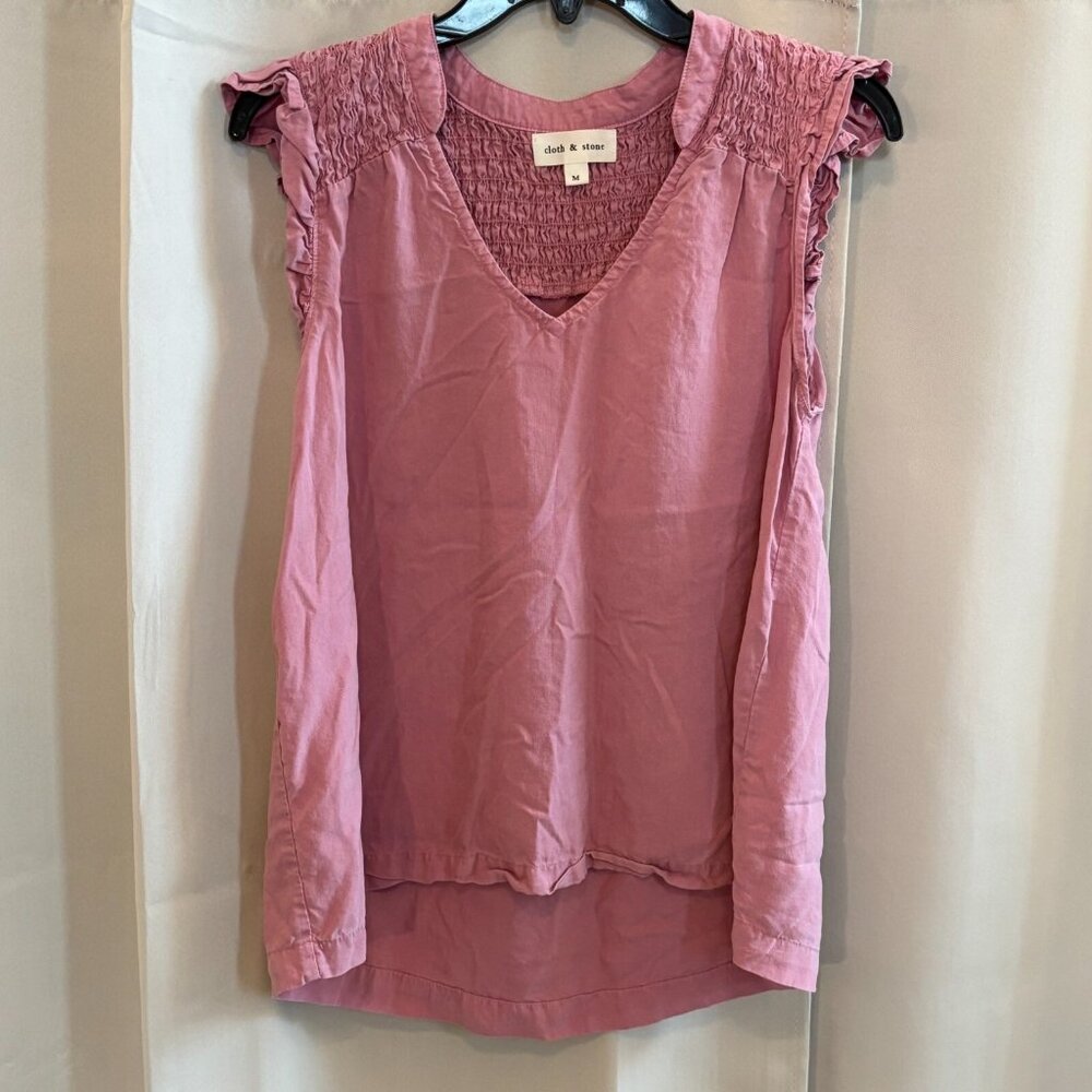 Cloth Stone Women Top Medium Tencel Lyocell Ruffle Romantic Fairycore 18150x